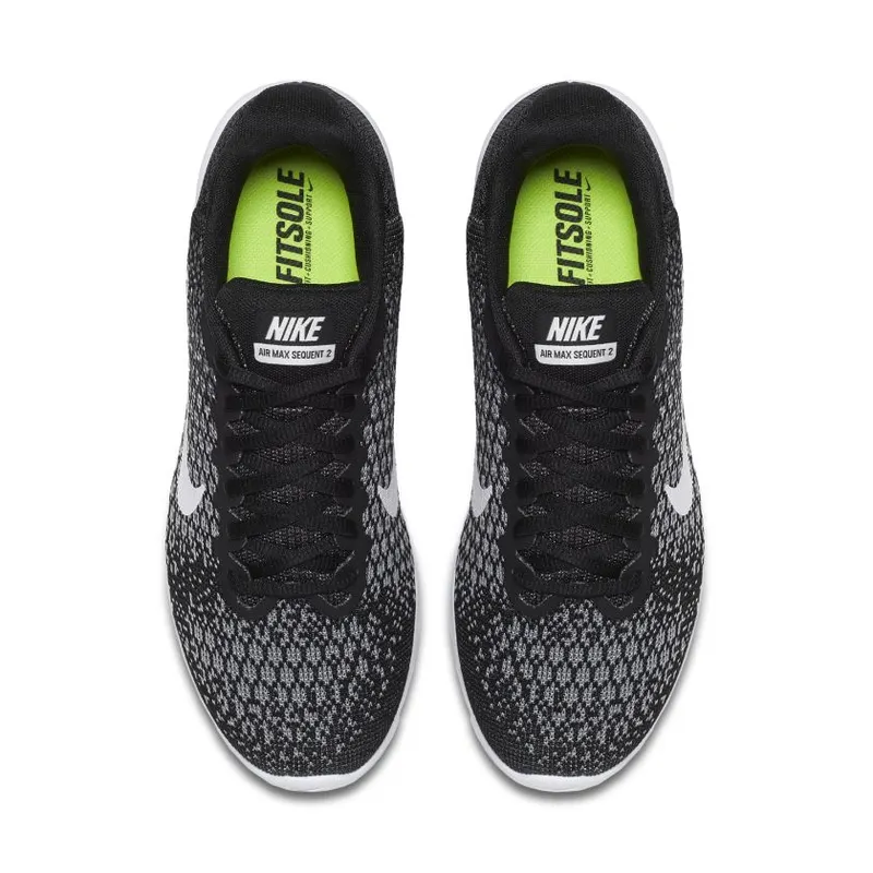 Nike Air Max Sequent 2 Black White-Dark Grey (Women’s) (852465-002)