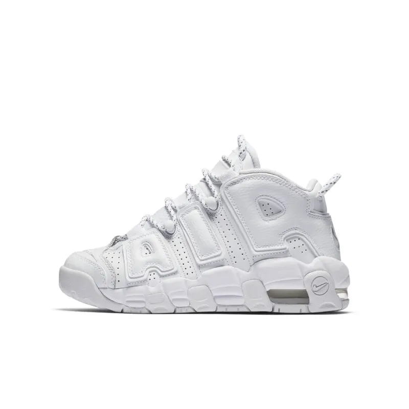 Nike Air More Uptempo Triple White (2017) (GS) (415082-102)