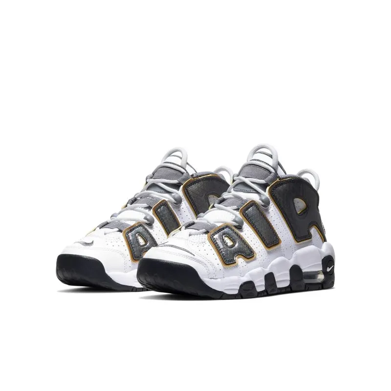 Nike Air More Uptempo White Anthracite Snakeskin (GS) (CQ4583-100)