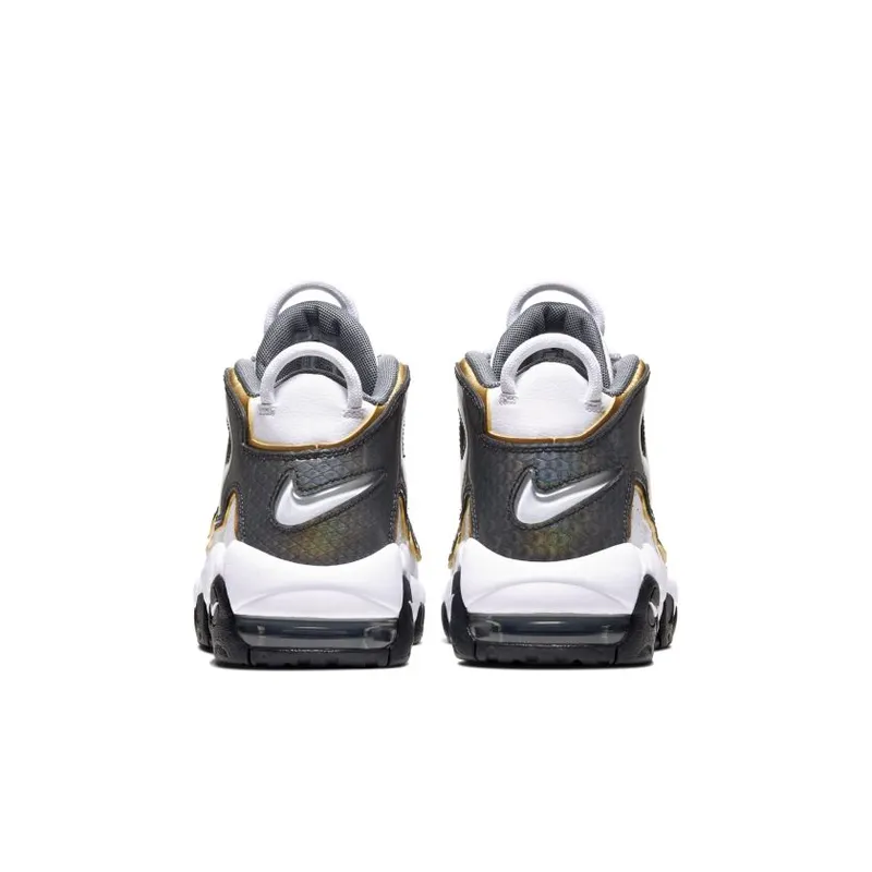 Nike Air More Uptempo White Anthracite Snakeskin (GS) (CQ4583-100)