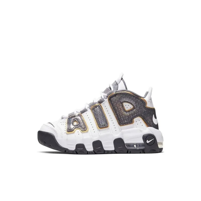 Nike Air More Uptempo White Anthracite Snakeskin (PS) (CQ4581-100)