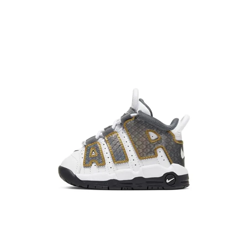 Nike Air More Uptempo White Anthracite Snakeskin (TD) (CQ4582-100)