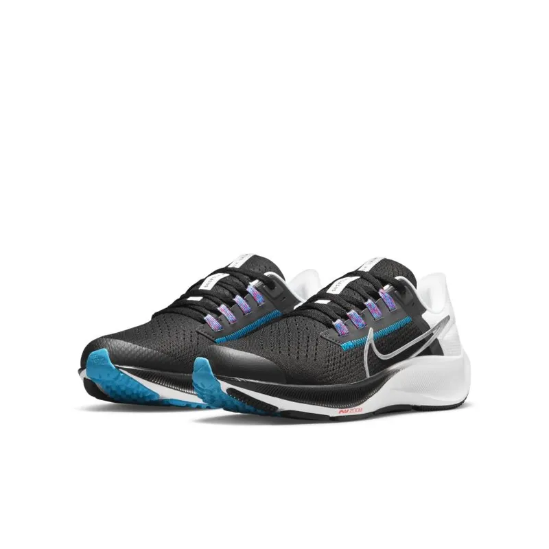 Nike Air Pegasus 38 Black Metallic Silver (GS) (CZ4178-015)
