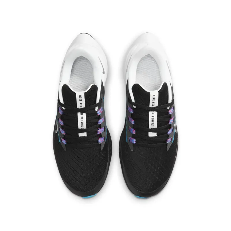 Nike Air Pegasus 38 Black Metallic Silver (GS) (CZ4178-015)