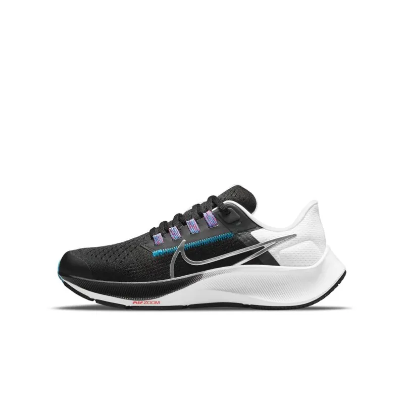 Nike Air Pegasus 38 Black Metallic Silver (GS) (CZ4178-015)