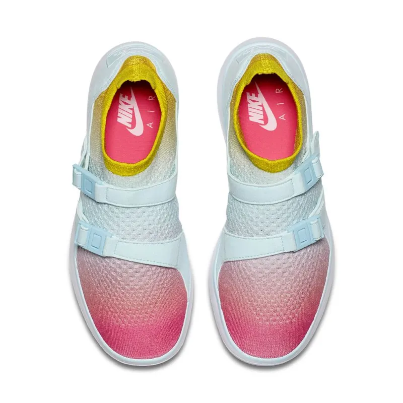 Nike Air Sockracer Flyknit White/Glacier Blue-Racer Pink (Women’s) (896447-100)