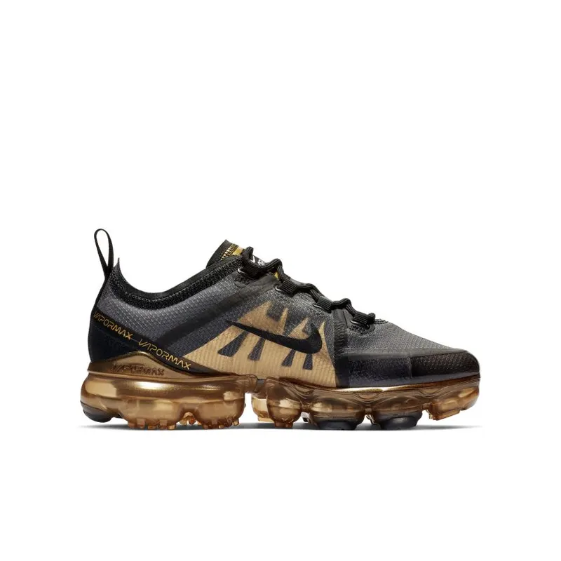 Nike Air VaporMax 2019 Black Metallic Gold (GS) (AJ2616-004)