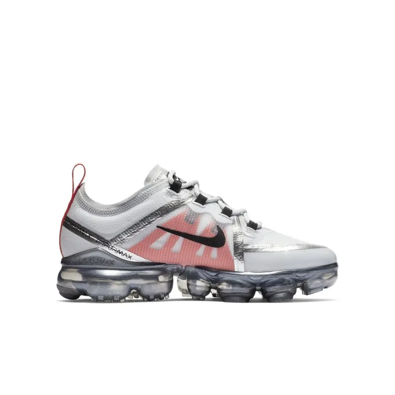 Nike Air VaporMax 2019 Pure Platinum Team Orange (GS) (AJ2616-002)