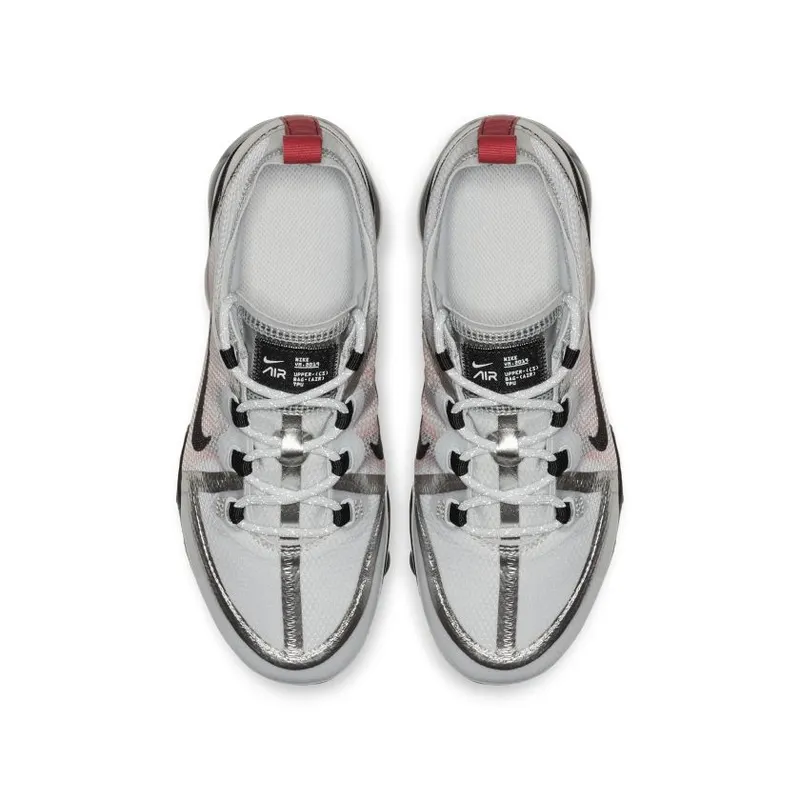 Nike Air VaporMax 2019 Pure Platinum Team Orange (GS) (AJ2616-002)