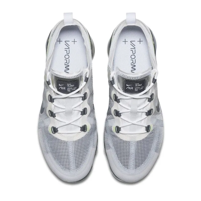 Nike Air VaporMax 2019 Premium White Platinum Tint Lime Blast (AT6810-100)
