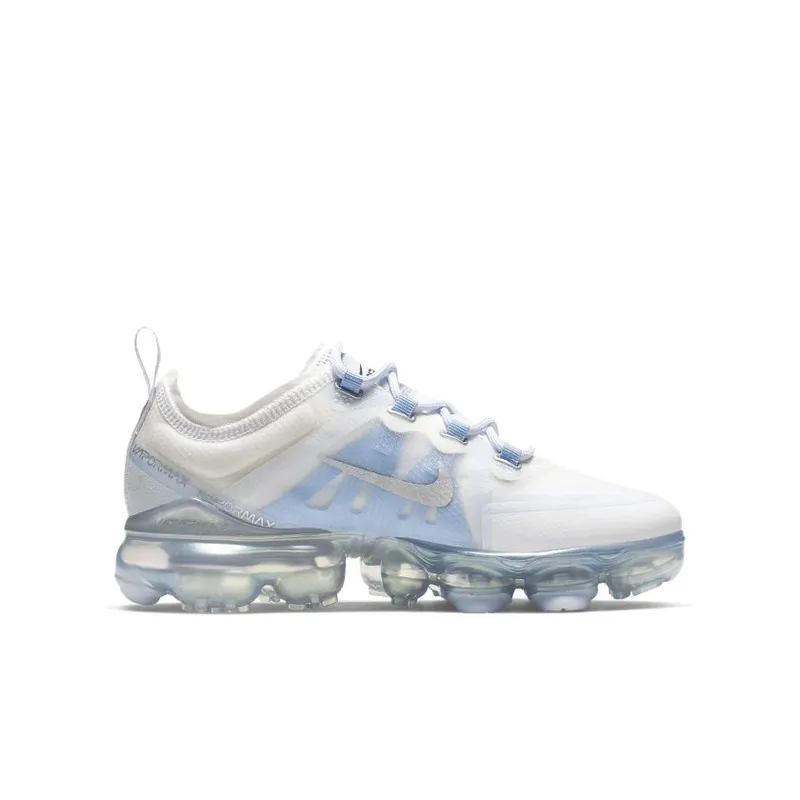 Nike Air VaporMax 2019 White Metallic Silver (GS) (AJ2617-100)
