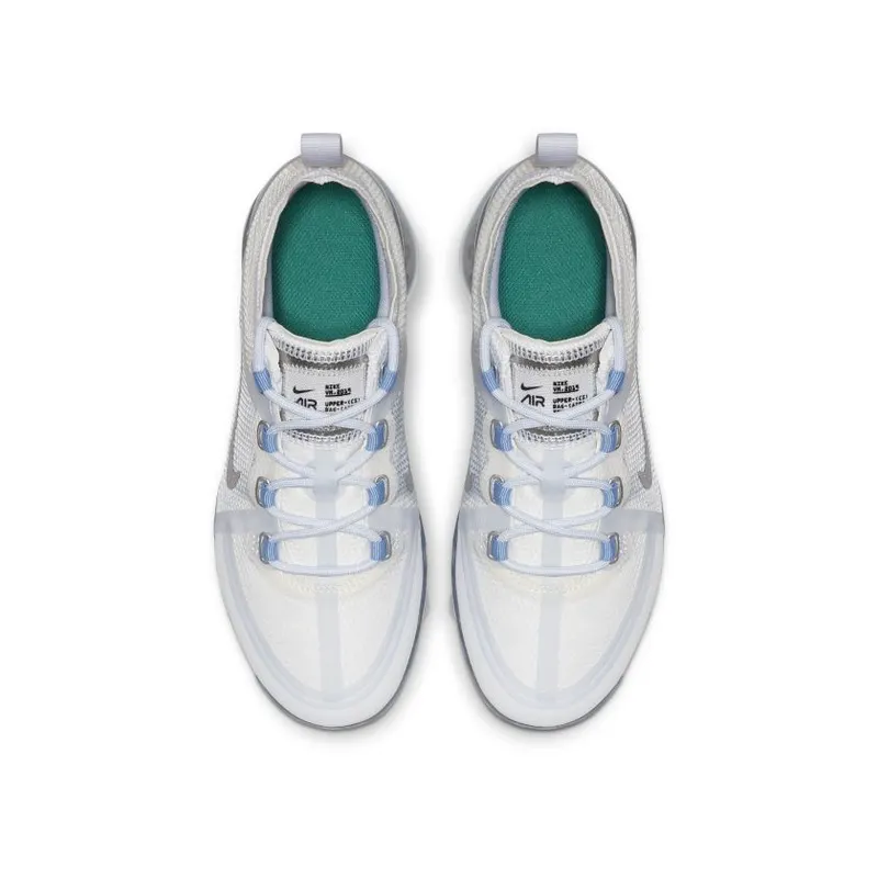 Nike Air VaporMax 2019 White Metallic Silver (GS) (AJ2617-100)