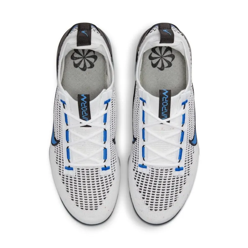Nike Air VaporMax 2021 Flyknit White Black Photo Blue (DM0025-100)