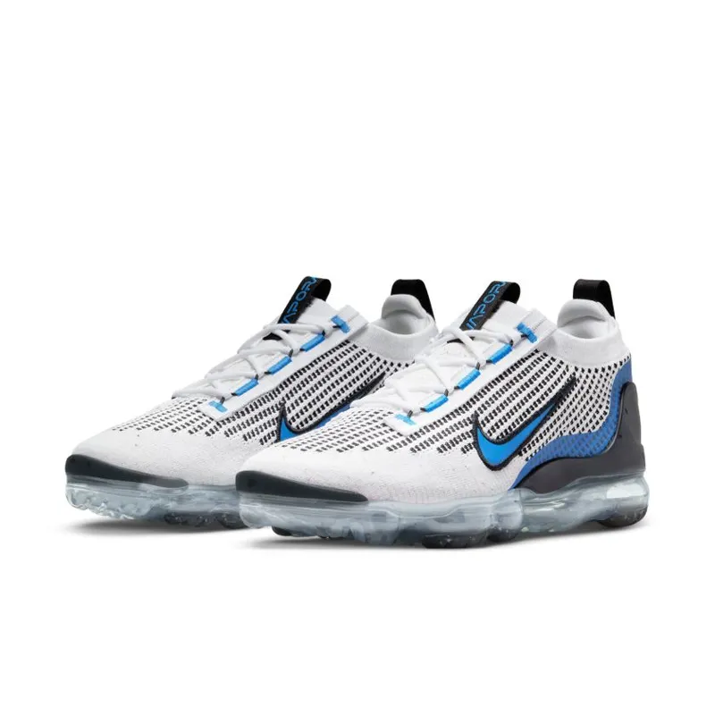 Nike Air VaporMax 2021 Flyknit White Black Photo Blue (DM0025-100)