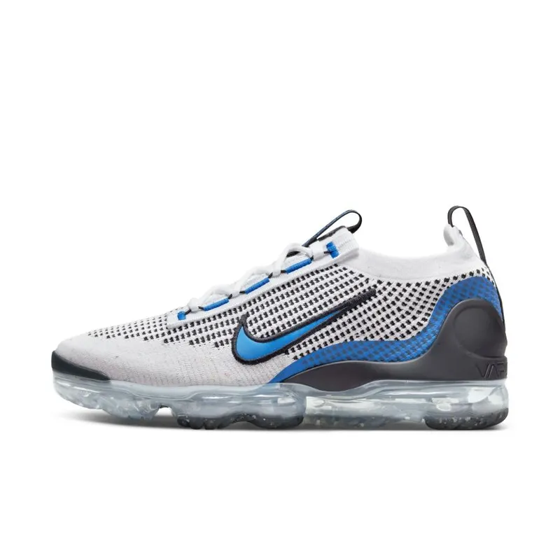Nike Air VaporMax 2021 Flyknit White Black Photo Blue (DM0025-100)