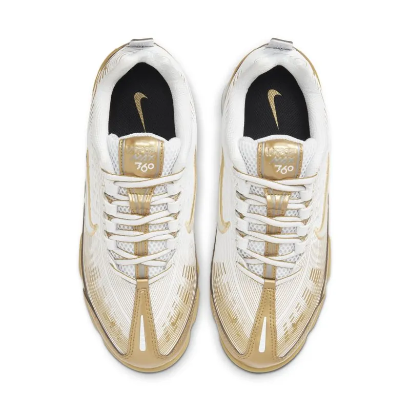 Nike Air VaporMax 360 White Metallic Gold (Women’s) (CK9670-101)