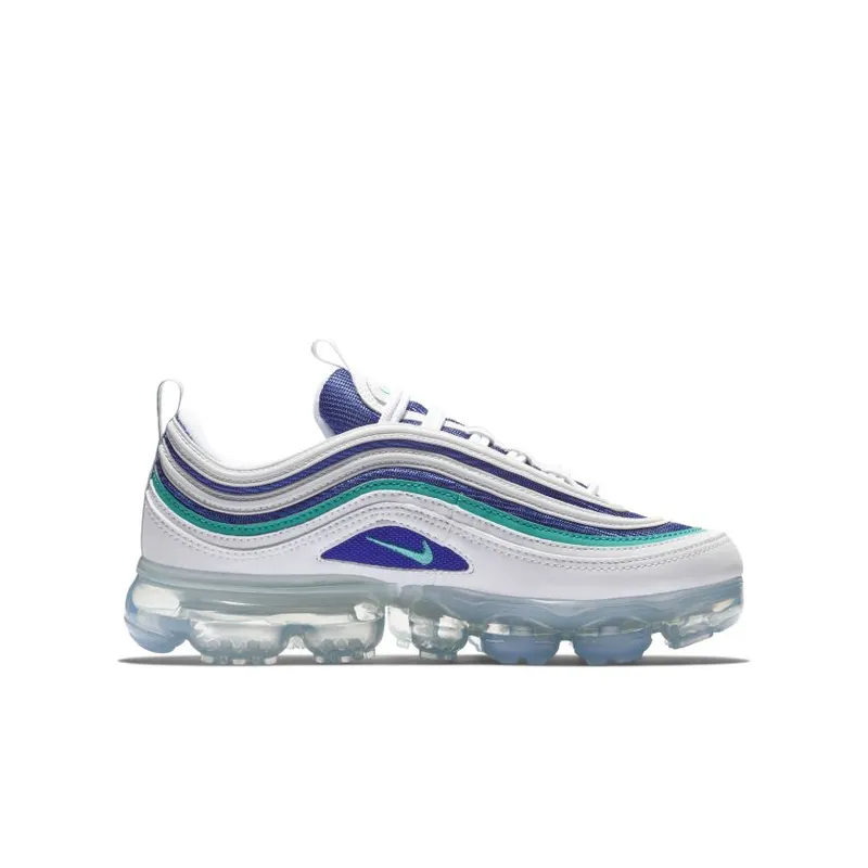 Nike Air VaporMax 97 White Indigo Burst Hyper Jade (GS) (AQ2657-100)