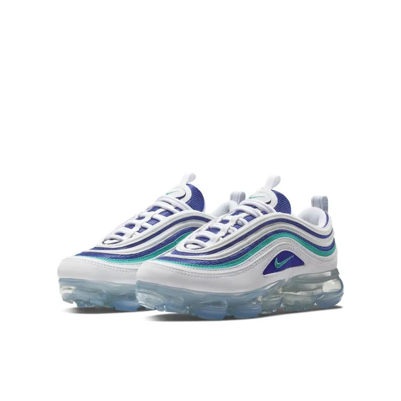 Nike Air VaporMax 97 White Indigo Burst Hyper Jade (GS) (AQ2657-100)