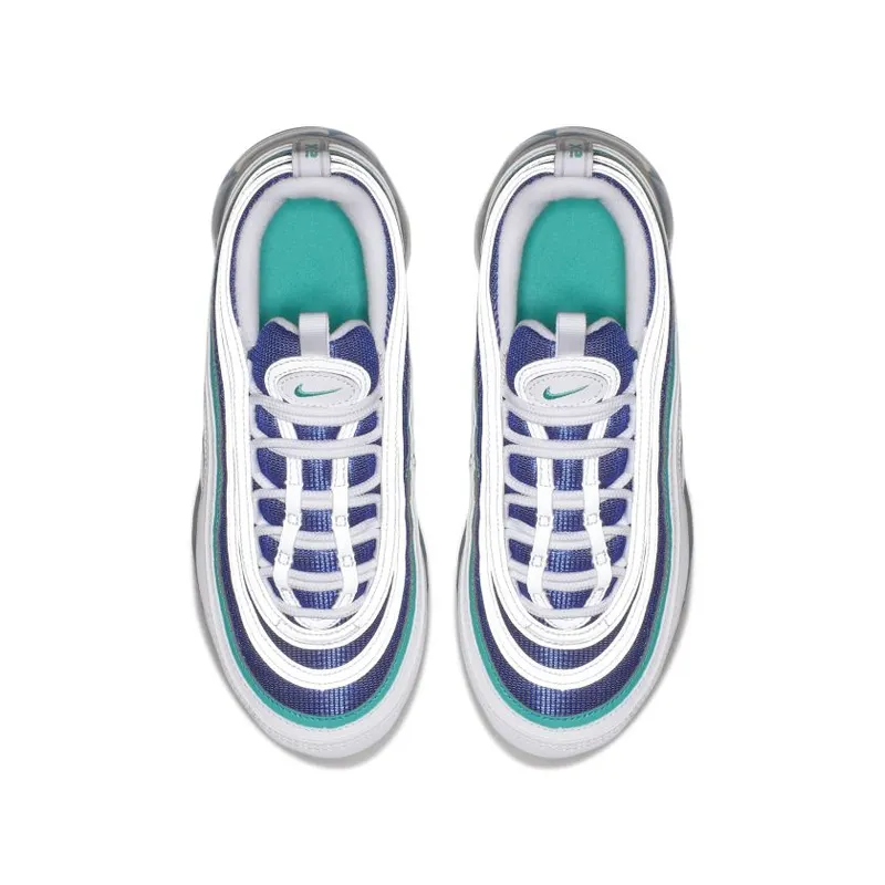 Nike Air VaporMax 97 White Indigo Burst Hyper Jade (GS) (AQ2657-100)