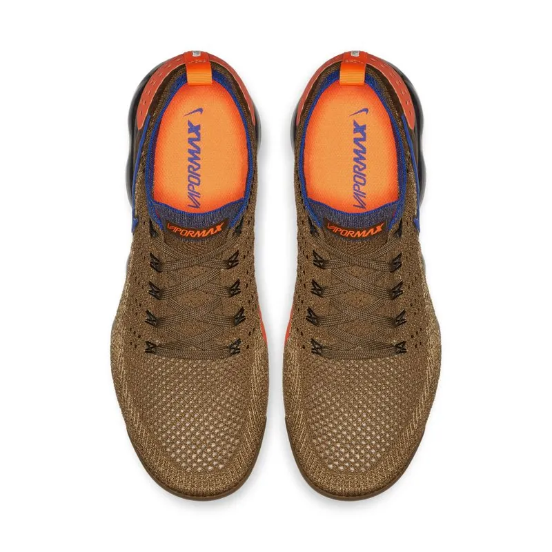 Nike Air VaporMax Flyknit 2 Golden Beige Racer Blue (942842-203)