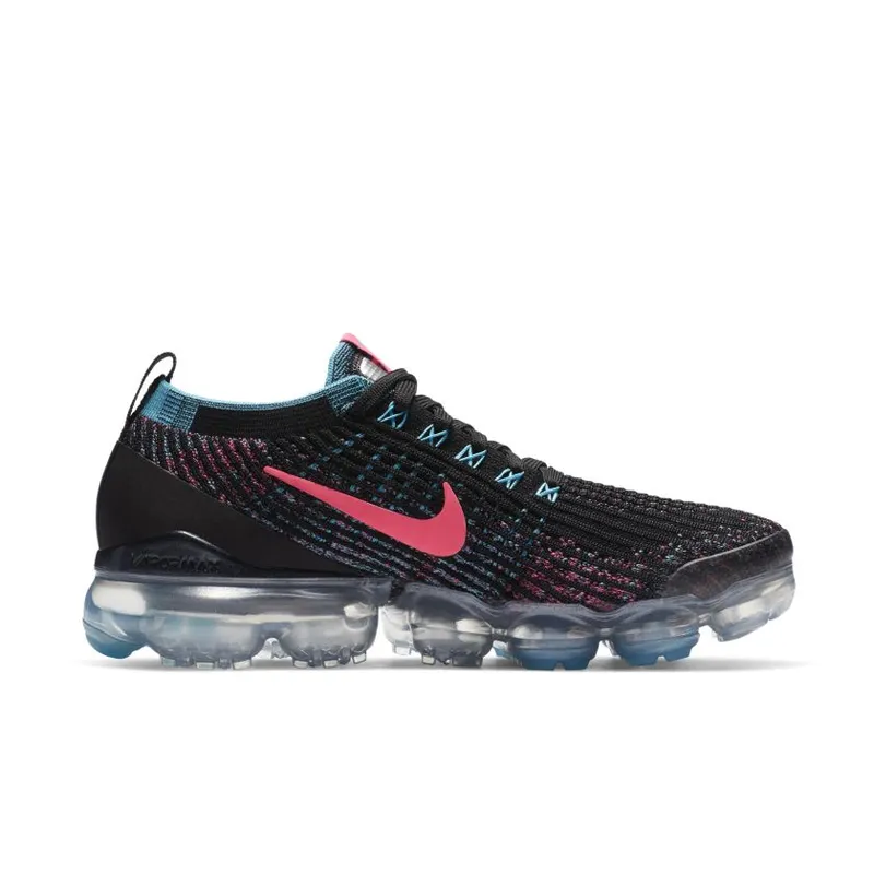 Nike Air VaporMax Flyknit 3 Black Baltic Blue Hyper Pink (Women’s) (CZ7988-001)