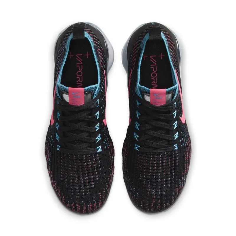 Nike Air VaporMax Flyknit 3 Black Baltic Blue Hyper Pink (Women’s) (CZ7988-001)