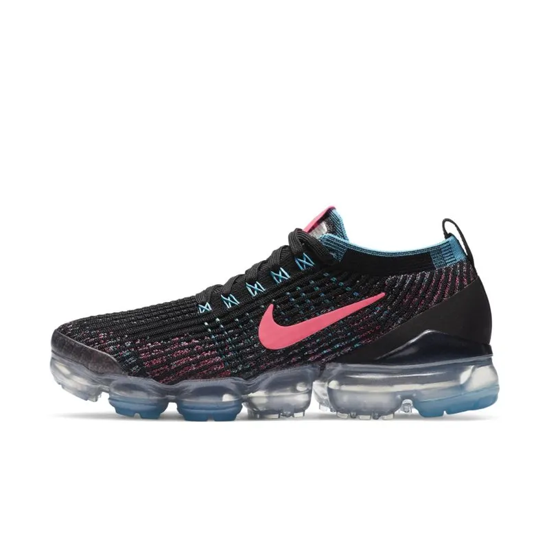Nike Air VaporMax Flyknit 3 Black Baltic Blue Hyper Pink (Women’s) (CZ7988-001)