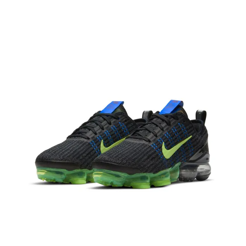 Nike Air VaporMax Flyknit 3 Black Blue Volt (GS) (DD9718-001)