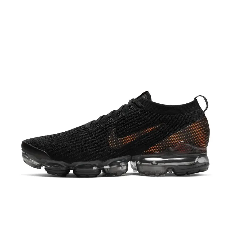 Nike Air VaporMax Flyknit 3 Black Total Orange Dark Smoke Grey (CU1926-001)