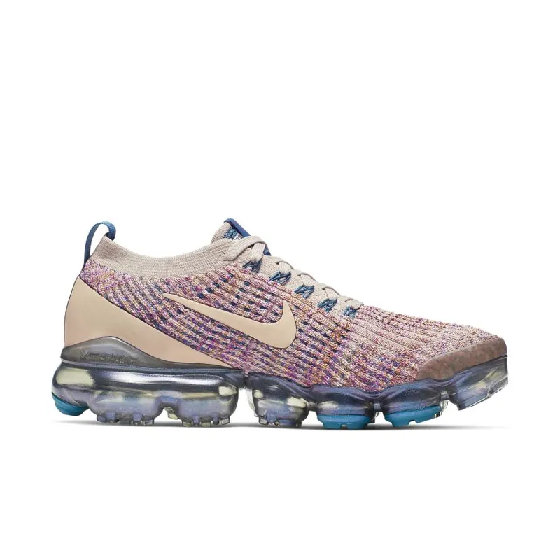 Nike Air VaporMax Flyknit 3 Desert Sand Vivid Purple (Women’s) (AJ6910-007)