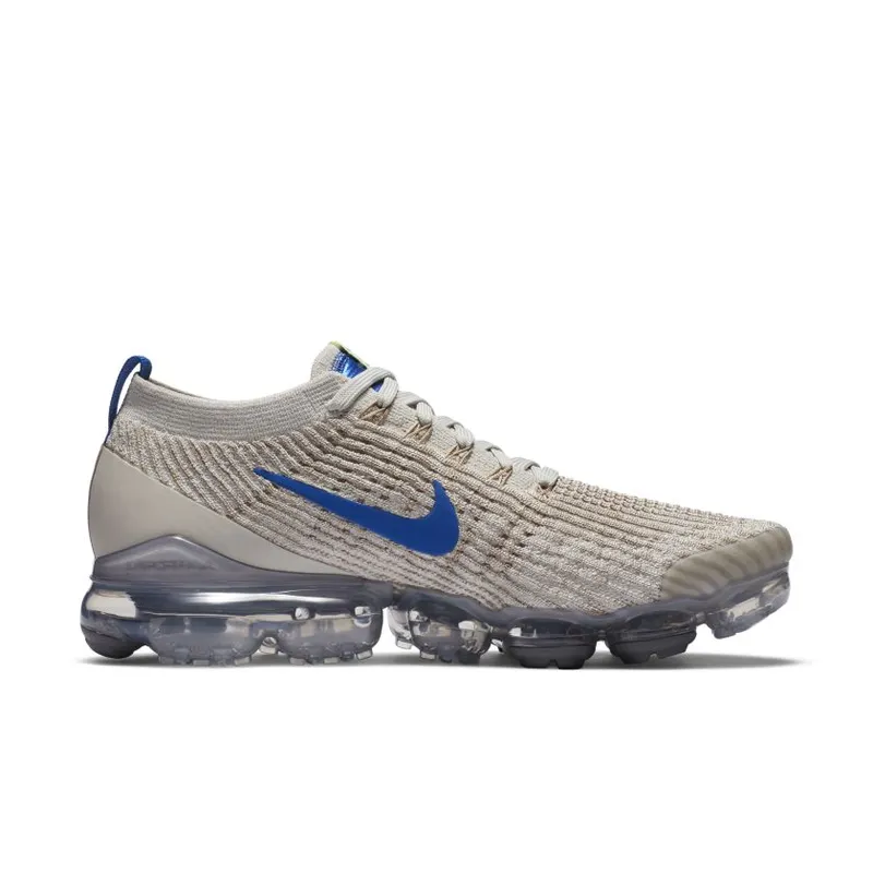 Nike Air VaporMax Flyknit 3 Light Bone Game Royal Khaki String (CT1270-002)
