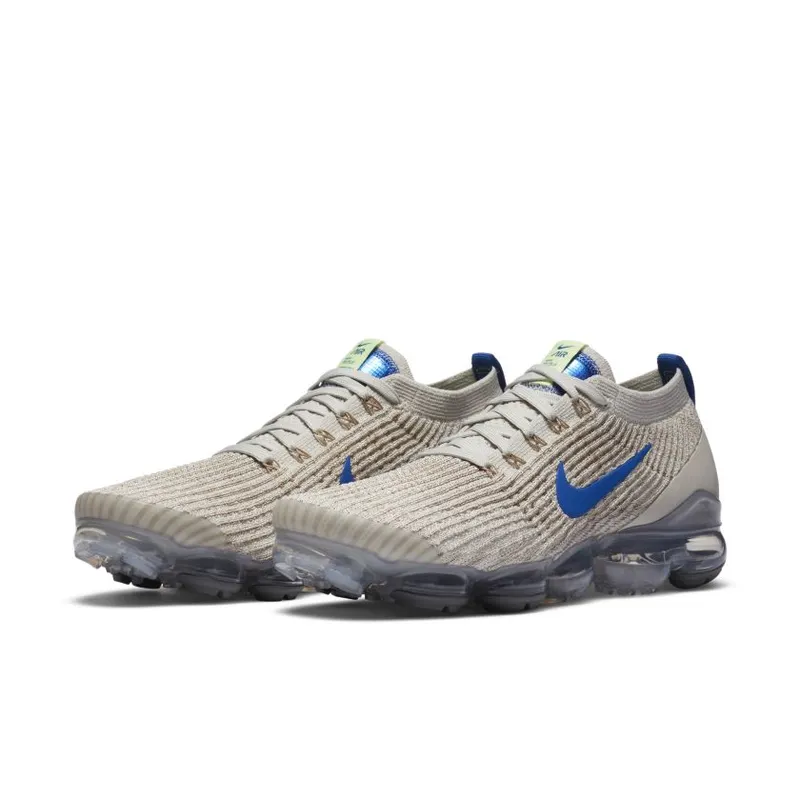 Nike Air VaporMax Flyknit 3 Light Bone Game Royal Khaki String (CT1270-002)