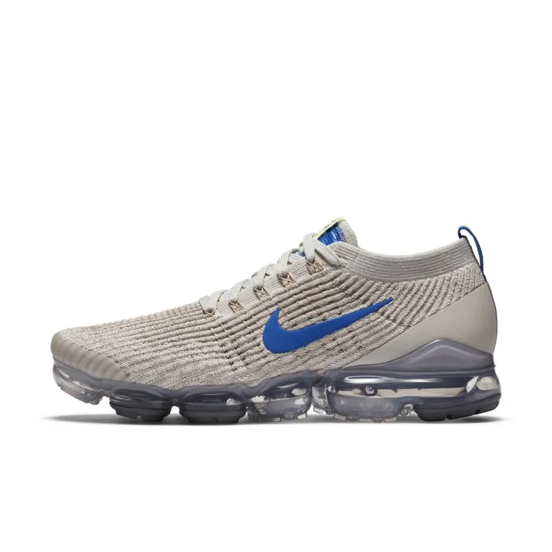 Nike Air VaporMax Flyknit 3 Light Bone Game Royal Khaki String (CT1270-002)