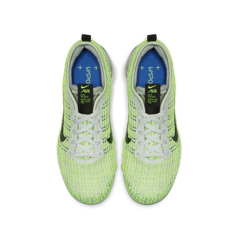 Nike Air VaporMax Flyknit 3 Light Silver Volt Glow (GS) (BQ5238-002)
