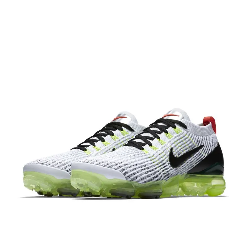 Nike Air VaporMax Flyknit 3 White Black Volt Bright Crimson (AJ6900-100)