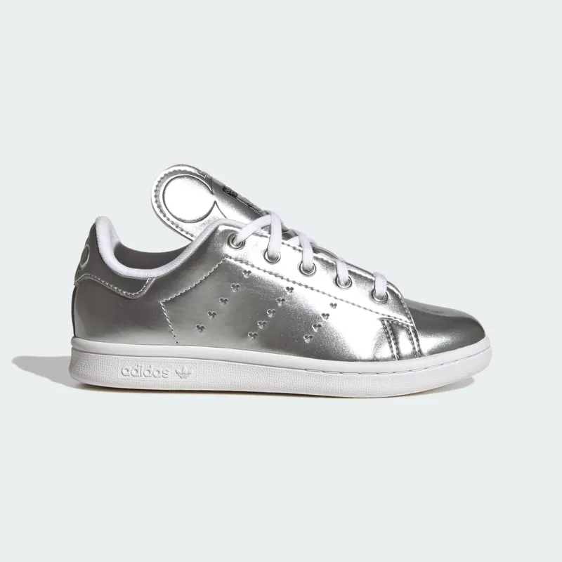 adidas adidas Originals x Disney Mickey Stan Smith Kids Silver Metallic / Core Black / Cloud White (ID7185)