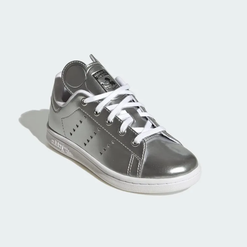 adidas adidas Originals x Disney Mickey Stan Smith Kids Silver Metallic / Core Black / Cloud White (ID7185)