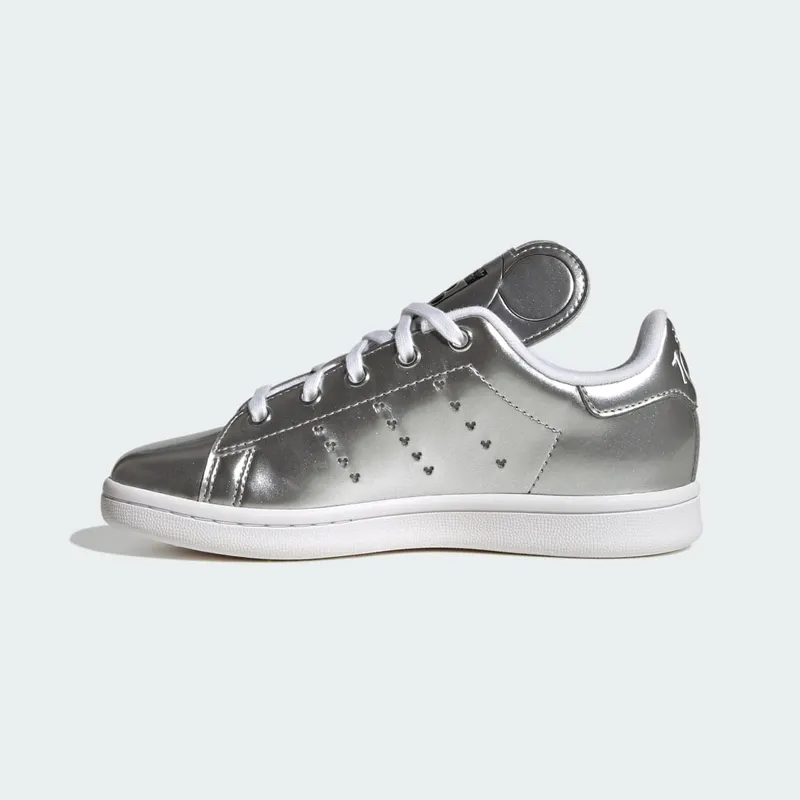 adidas adidas Originals x Disney Mickey Stan Smith Kids Silver Metallic / Core Black / Cloud White (ID7185)
