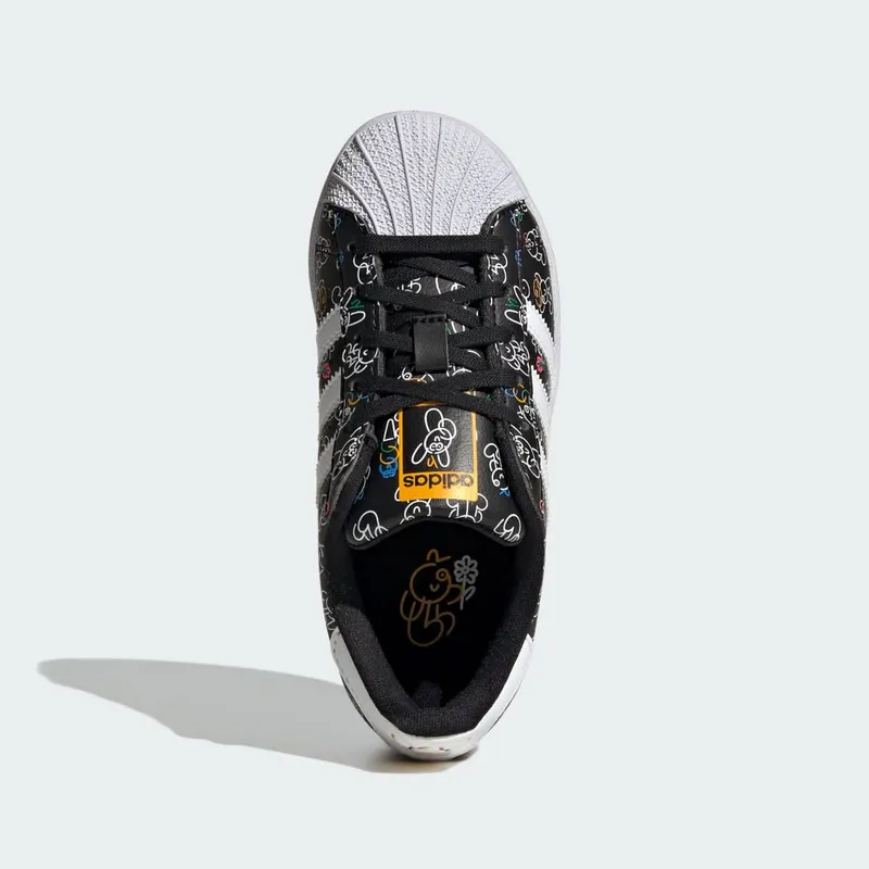 adidas adidas Originals x James Jarvis Superstar Kids Core Black / Cloud White / Crew Yellow (ID7183)
