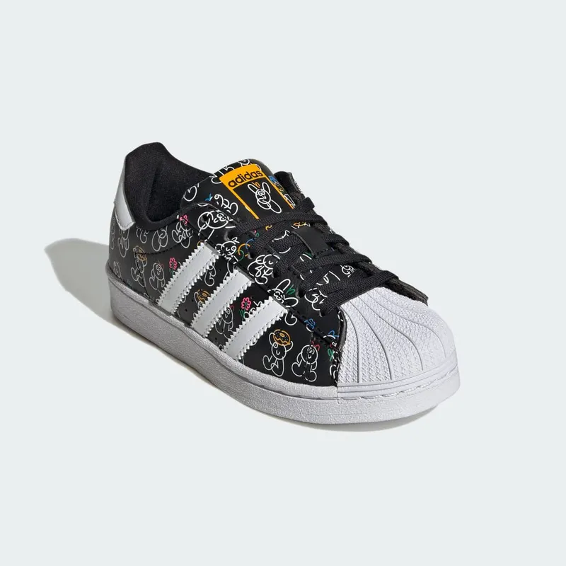 adidas adidas Originals x James Jarvis Superstar Kids Core Black / Cloud White / Crew Yellow (ID7183)