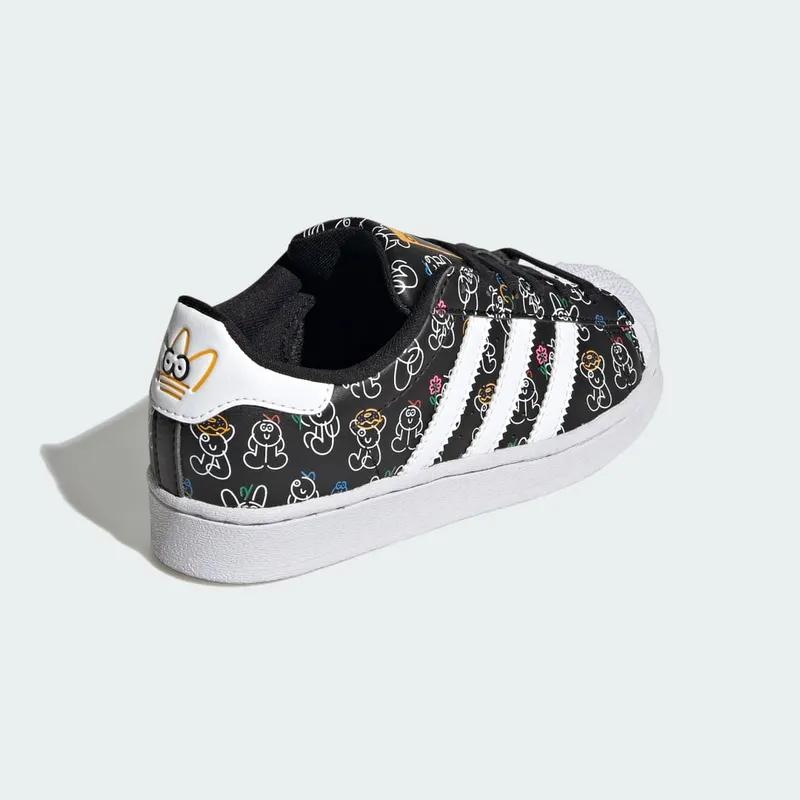 adidas adidas Originals x James Jarvis Superstar Kids Core Black / Cloud White / Crew Yellow (ID7183)