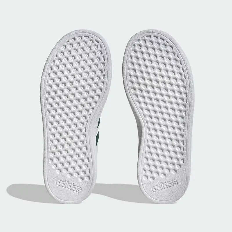 adidas Grand Court Court met Elastische Veters en Klittenband Cloud White / Collegiate Green / Cloud White (IG4842)