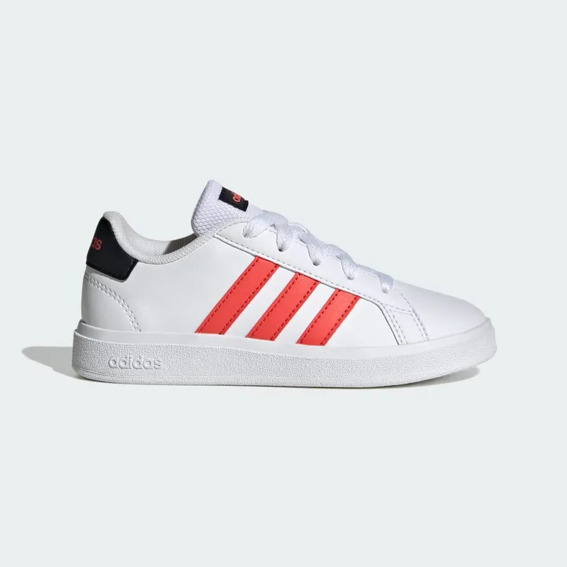 adidas Grand Court Lifestyle Tennis Lace-Up Cloud White / Bright Red / Core Black (IG4828)