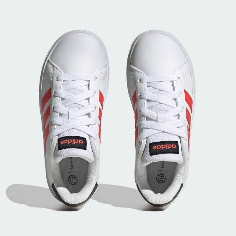 adidas Grand Court Lifestyle Tennis Lace-Up Cloud White / Bright Red / Core Black (IG4828)