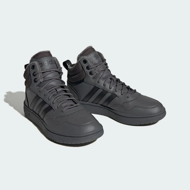 adidas Hoops 3.0 Mid Lifestyle Basketball Classic Winterschoenen Grey Five / Core Black / Carbon (GZ6683)