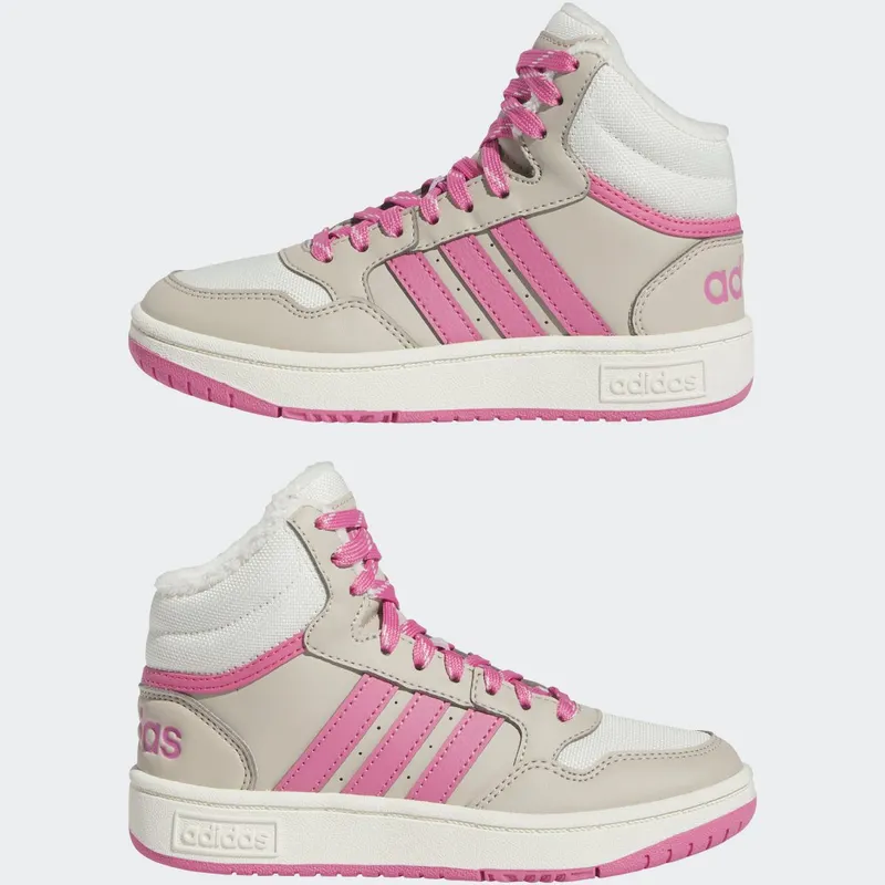 adidas Hoops Mid 3.0 Kids Wonder Beige / Pink Fusion / Off White (IF7739)
