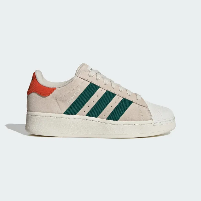 adidas Superstar XLG Aluminium / Collegiate Green / Preloved Red (ID8378)
