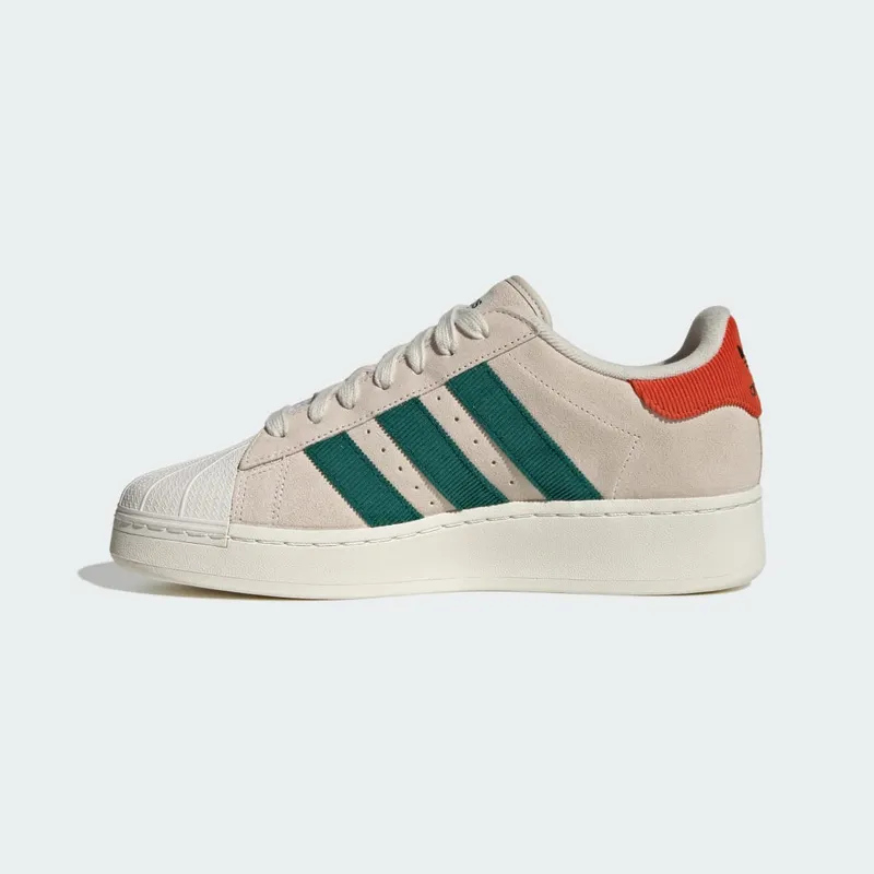 adidas Superstar XLG Aluminium / Collegiate Green / Preloved Red (ID8378)