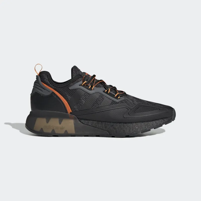 adidas ZX 2K Boost Shoes Core Black / Core Black / True Orange (GY3547)