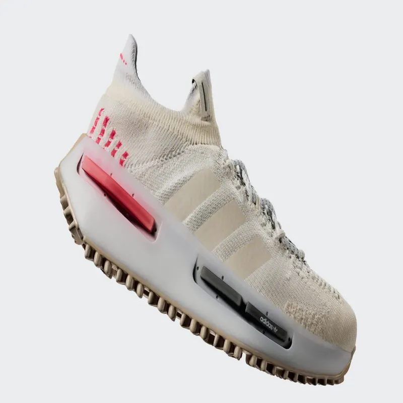 adidas NMD_S1 Wonder White / Wonder White / Solar Red (IE2079)